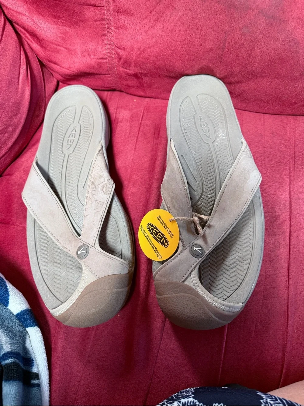 Keen Men's Taupe Brown Flip-Flop Sandal